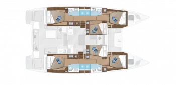 Plan catamaran Lagoon 50